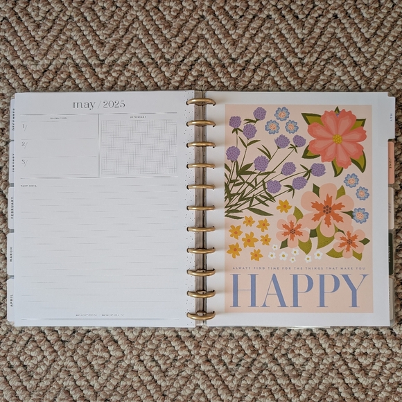 Happy Planner Spring Market Big Dashboard Planner - Picture 7 of 9
